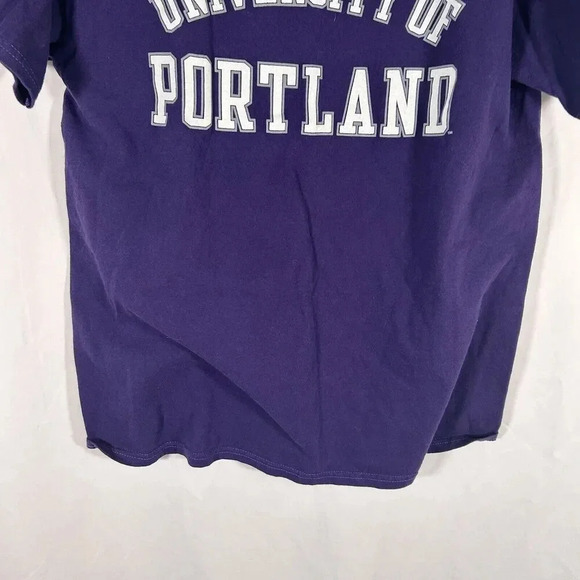 University of Portland Shirt Unisex Medium Purple Short Sleeve Crew Neck - Picture 3 of 10